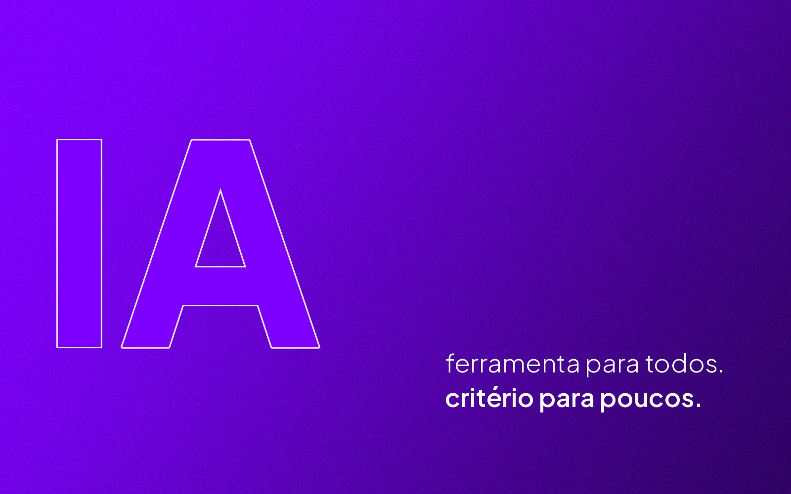 IA no design: ferramenta para todos, critério para poucos
