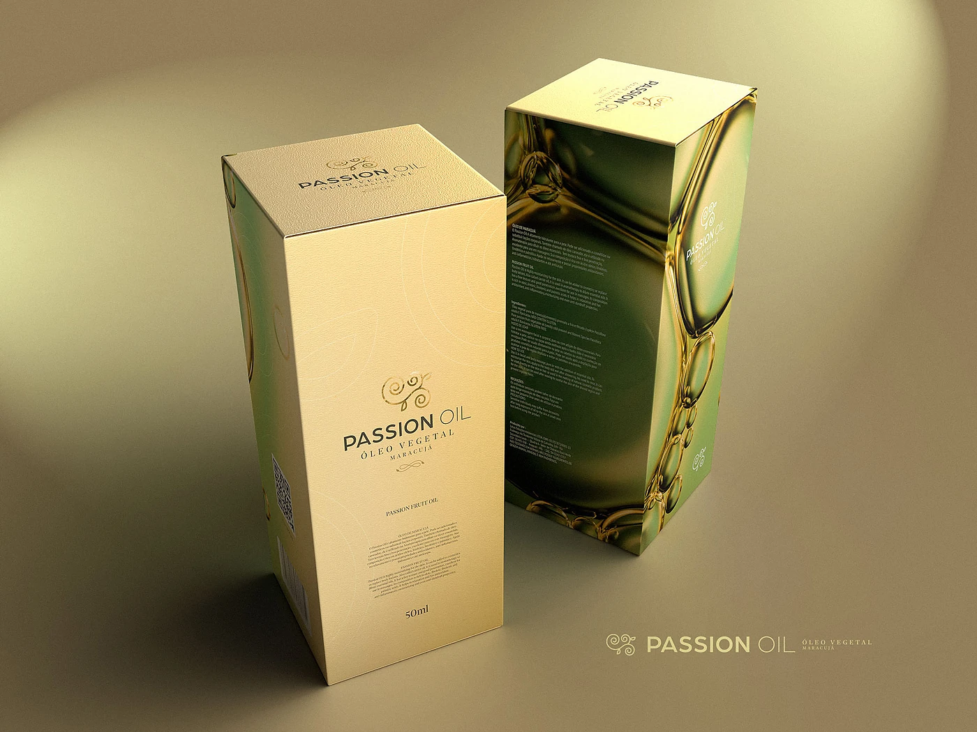 Passion Oil · 3D packaging